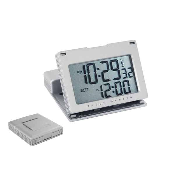 Natico Modern & Contemporary Digital Quartz Tabletop Clock with Alarm